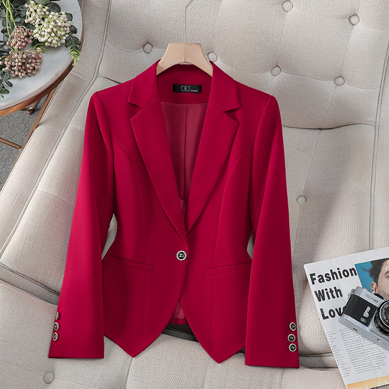 Women Formal Wear With Black Blazer - Novo Blazer Feminino Formal da Moda,