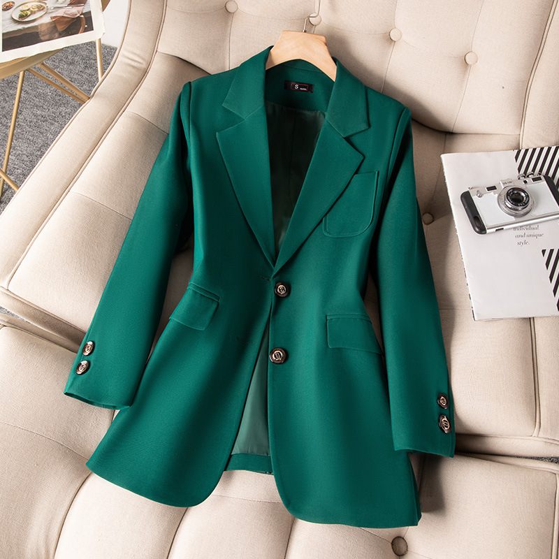 Women Formal Wear Winter - Azul preto verde feminino formal blazer