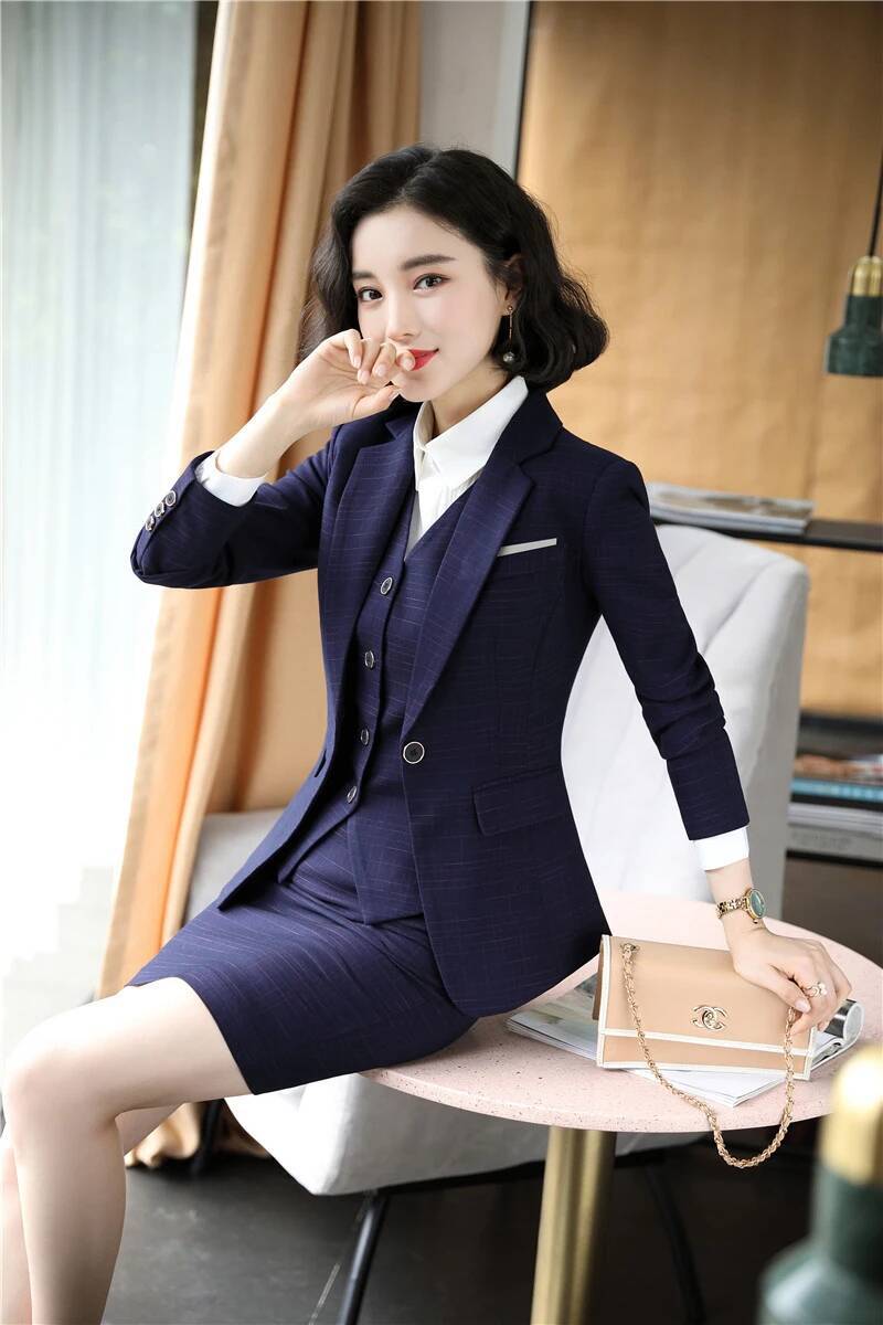 Ternos formais de tecido de al - Women Formal Wear Vest avaliação e preço