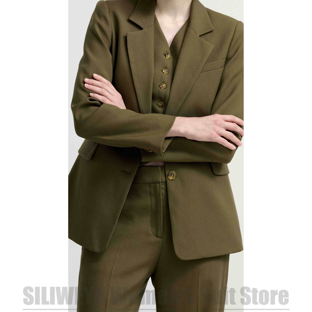 Terno feminino chique de três  - Women Formal Wear Vest avaliação e preço