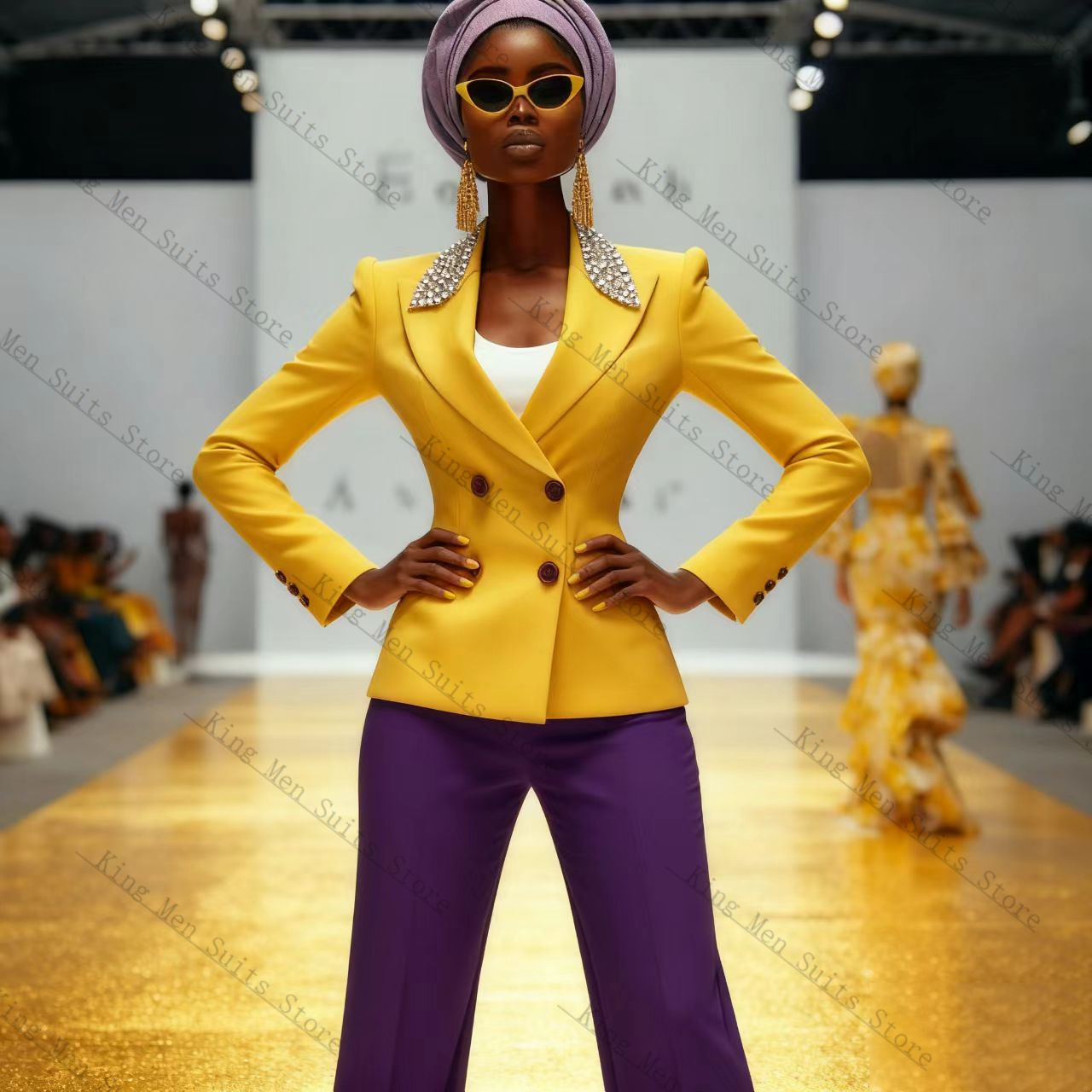 Cristais de luxo conjunto tern - Women'S Formal Wear Wedding Guest avaliação e preço