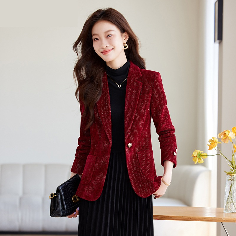 Blazer Feminino, Casaco para M - Women Formal Wear Winter avaliação e preço