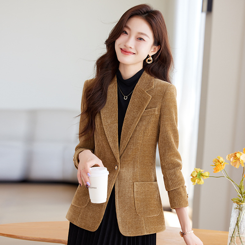 Blazer Feminino, Casaco para M - Women Formal Wear Winter avaliação e preço