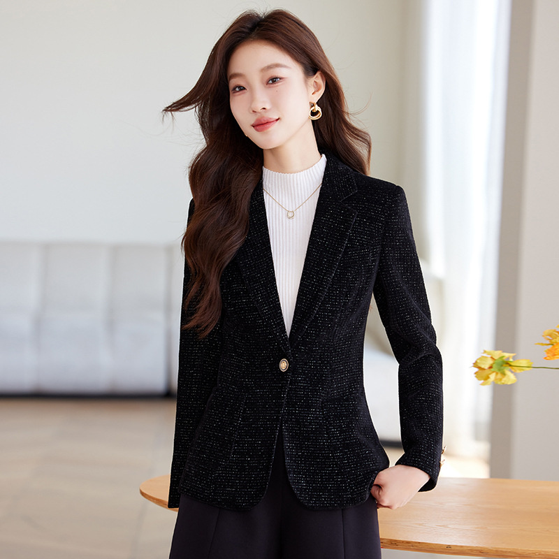 Blazer Feminino, Casaco para M - Women Formal Wear Winter avaliação e preço