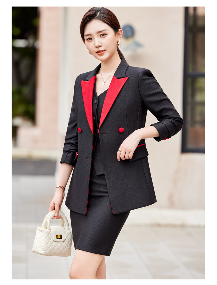 Conjunto de jaqueta e calças f - Women Formal Wear With Black Blazer avaliação e preço