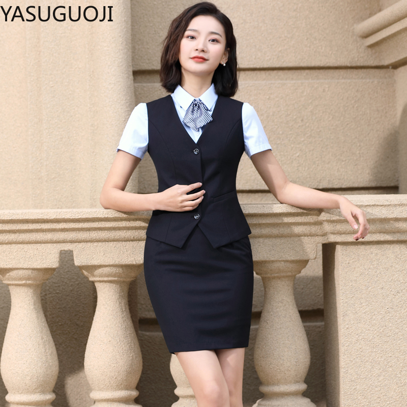 YASUGUOJI-Colete fino com deco - Women Formal Wear Vest avaliação e preço