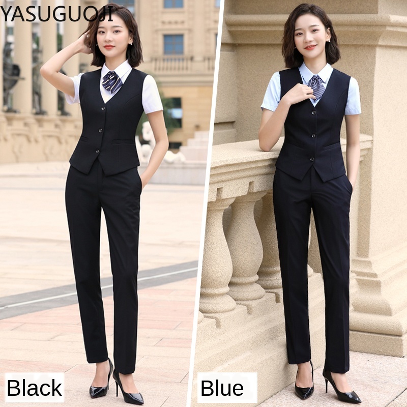 YASUGUOJI-Colete fino com deco - Women Formal Wear Vest avaliação e preço