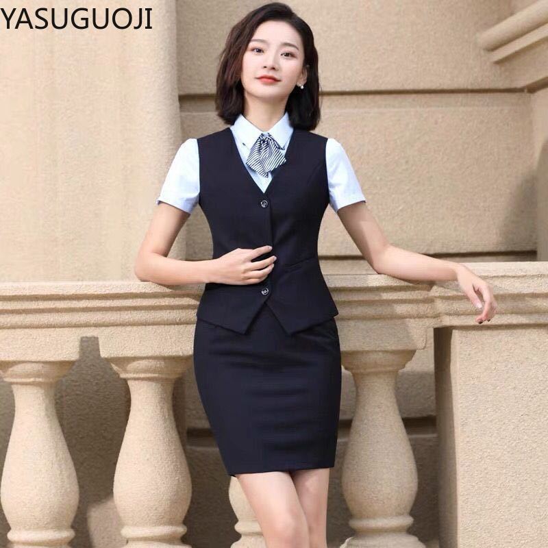 YASUGUOJI-Colete fino com deco - Women Formal Wear Vest avaliação e preço