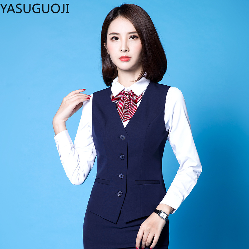 Yasuguoji nova moda negócios f - Women Formal Wear Vest avaliação e preço