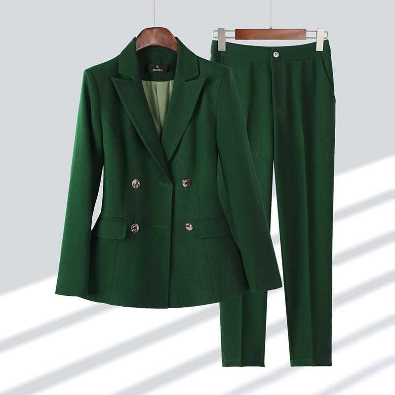 Moda senhoras calça terno form - Women Formal Wear With Black Blazer avaliação e preço
